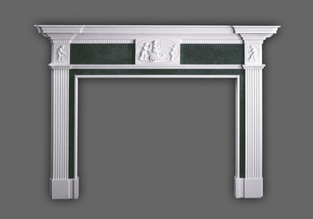 The Great Britain marble mantel.