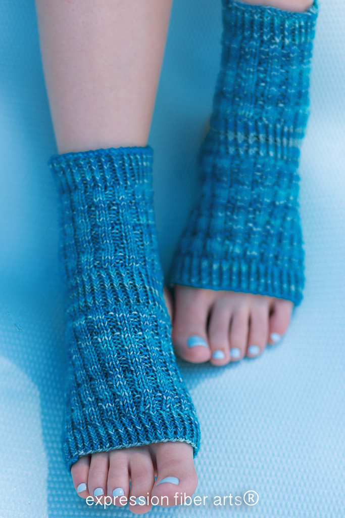 Asana Knitted Yoga Sock Pattern - Expression Fiber Arts, Inc.