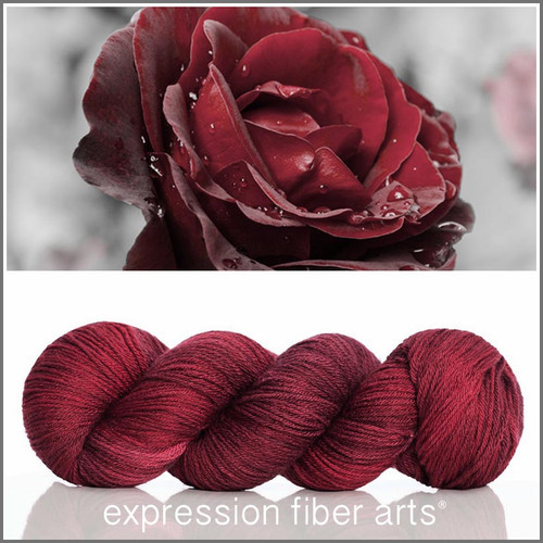 RED VELVET ROSE 'CASHSILK' SOCK