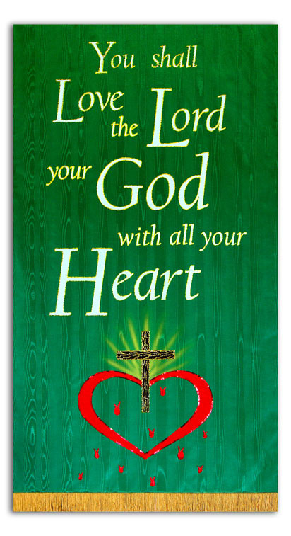 You shall love the Lord your God - Matt. 22:37 Bible Verse Banner