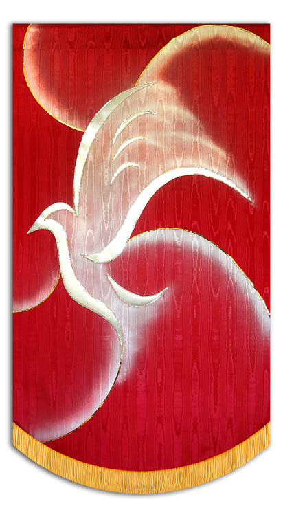 Holy Spirit Dove - with Swirls - Christian Banners for Praise and Worship