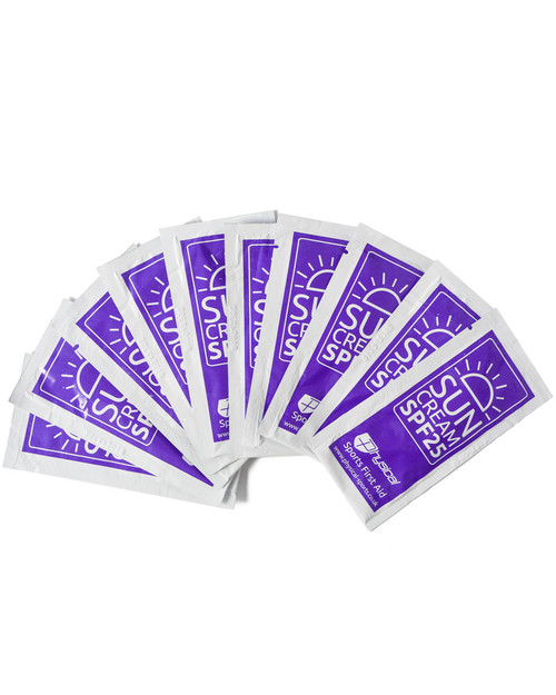 Sun Cream Sachets 10 Pack | Physical Sports First Aid Sun Cream Sachets 10 Pack | Physical Sports First Aid