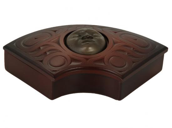 Recycled Glass - Fan Box w/ Bronze - GreenNGreen, Gifts with Flair