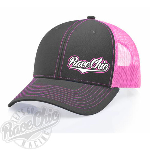 RaceChic Gray/Pink snapback hat