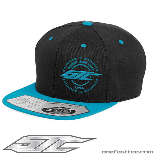 SJC 110F SNAPBACK 2TONE TEAL/BLACK