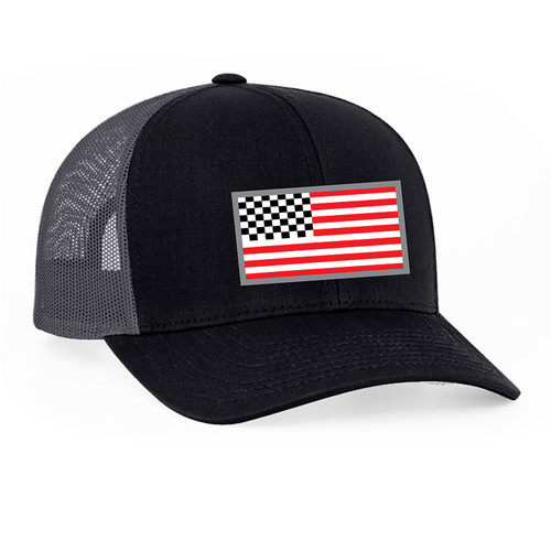 American Racing Flag snap back 104c Blk/Gray