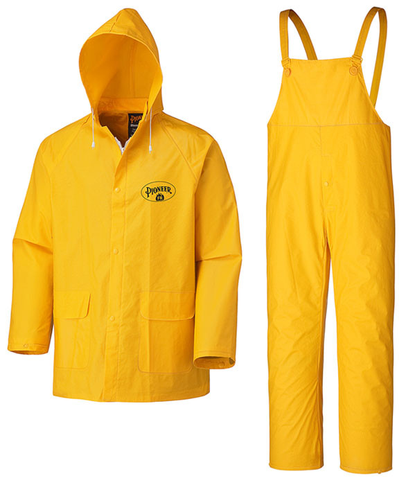 Yellow Flame Resistant PVC Rain Suit