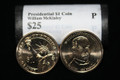 Presidential Dollar: WILLIAM McKINLEY (25th President)  "P" MINT ROLL