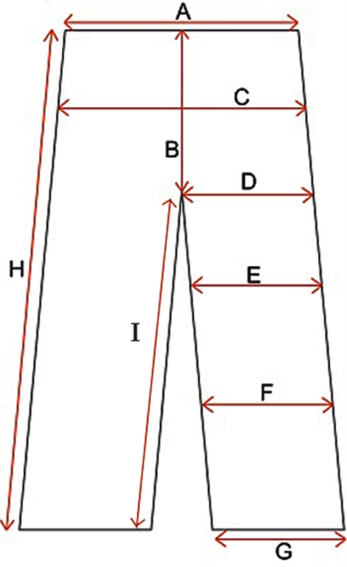 Pant Measurement Chart