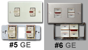 Old GE Pilot Light Switch Examples