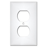 round duplex outlet cover wall plates white