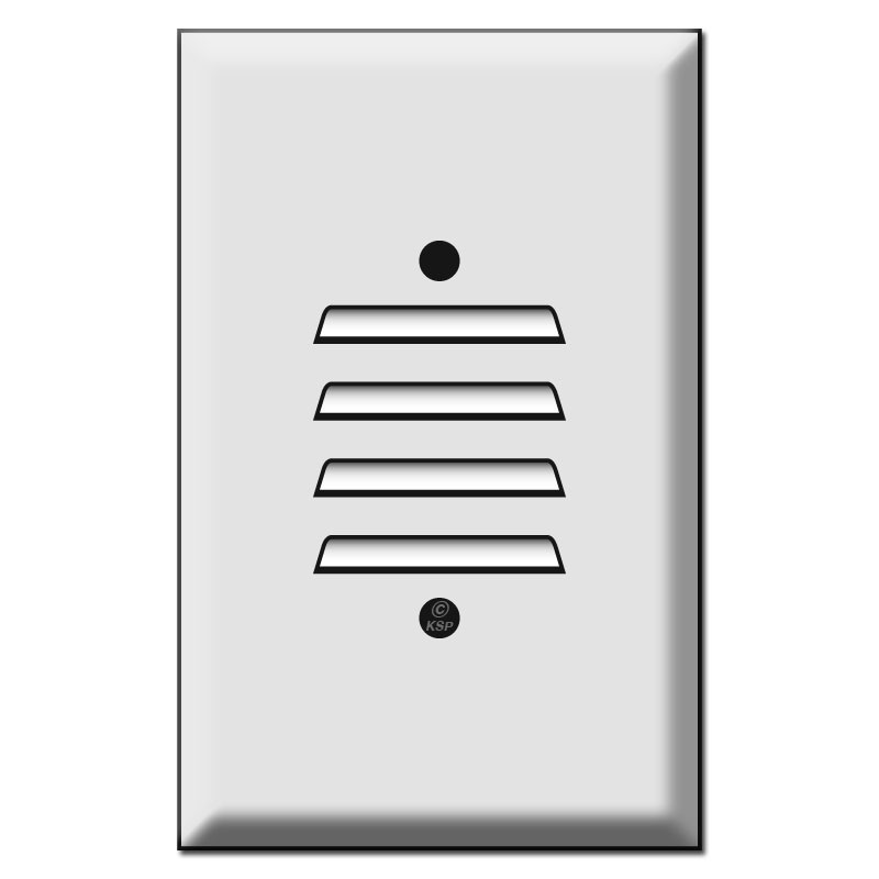 Oversized Louvered Slot Vertical Wall Plate Covers