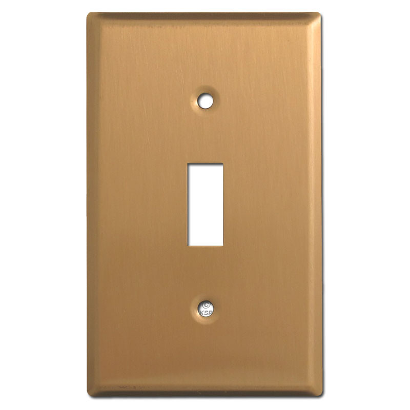 Single Toggle Wall Plate Covers Satin Bronze Kyle Switch Plates