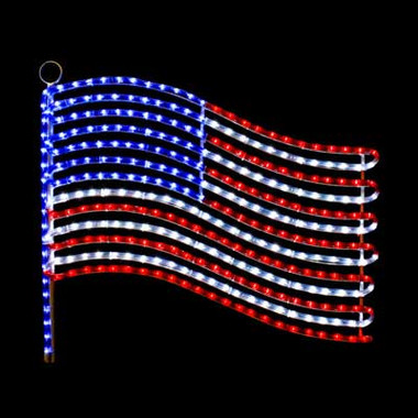led usa flag rope light motif silhouette window display led usa flag rope light motif silhouette window display