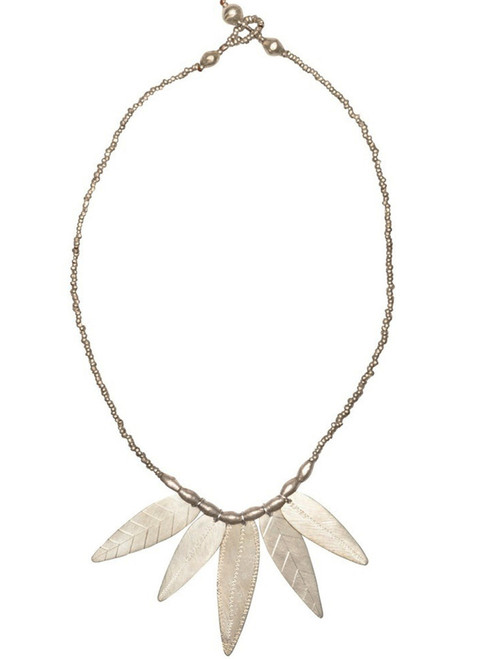 Almaz Multi-Leaf Necklace - Recycled Metals
