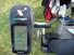 Garmin Gps mounted on Push Cart with Caddie Buddy Mount