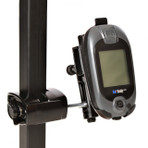 Golf Buddy Pro Mounted to Golf Cart with Caddie Buddy gps Mount.