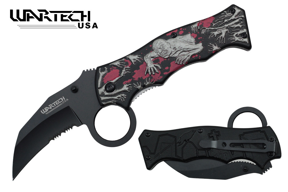 Wartech 8" Zombie Folding Knife