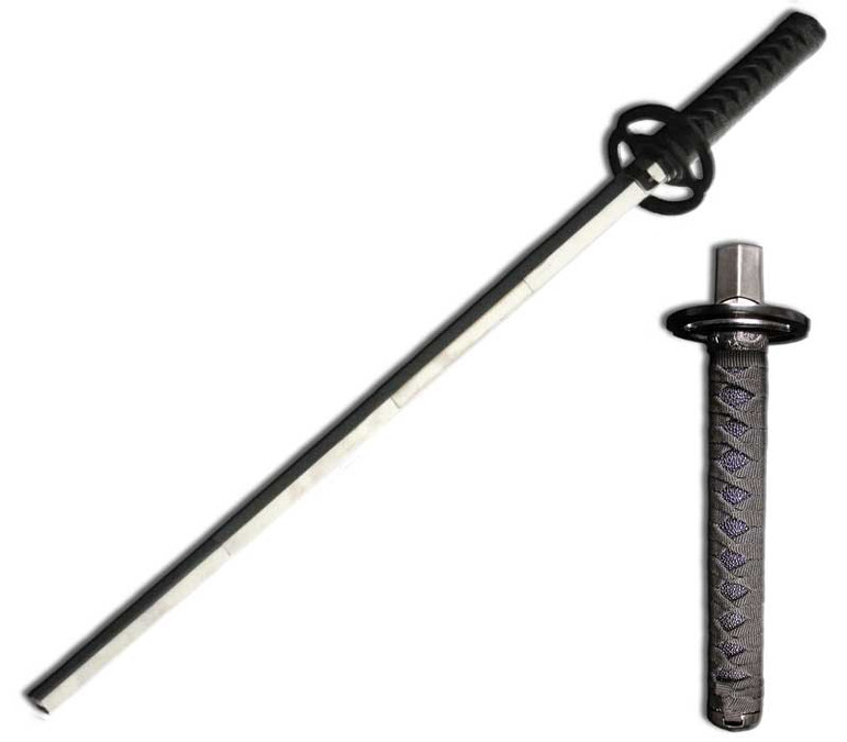 37" Expandable Practice Katana with Black Handle