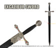 Medieval Excalibur Sword with Scabbard