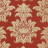 Gift Wrap - Pineapple - Gold on Red