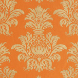 Gift Wrap - Pineapple - Gold on Orange
