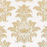 Gift Wrap - Pineapple - Gold on White