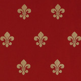 Gift Wrap - Fleur de Lis - Red