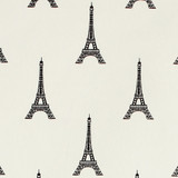 Gift Wrap - Eiffel Tower - Black on Cream