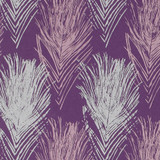 Gift Wrap - Peacock - Purple