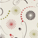 Gift Wrap - Atomic Flowers - Cream