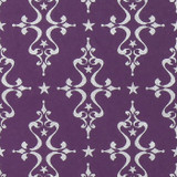 Gift Wrap - Etoile - Silver on Purple