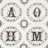 Gift Wrap - Alphabet - Cream