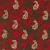 Gift Wrap - Paisley - Brown