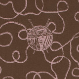 Gift Wrap - Yarn - Brown