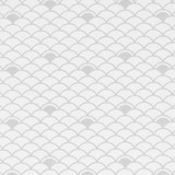 Gift Wrap - Nami - Silver on White
