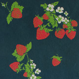 Gift Wrap - Strawberries - Midnight Blue