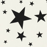 Gift Wrap - Stars - Black on Cream