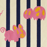 Gift Wrap - Petz - Cream/Navy/Pink 