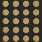 Gift Wrap - Dots - Gold on Black