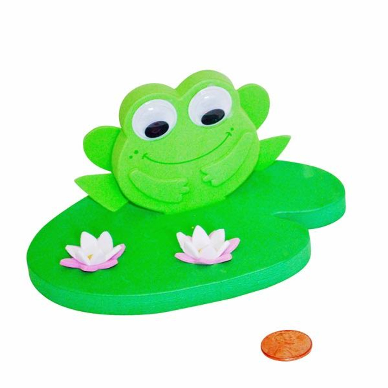 Foam 3D Floating Frog on a Lily Pad Craft Kit Summer Fun Craft!