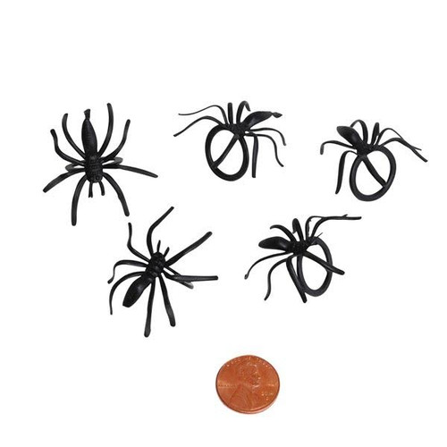 Bejeweled Spider Rings Novelty Halloween Prize!