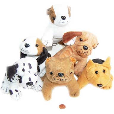 mini stuffed dogs in bulk