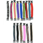 Survival Paracord Bracelet Asst Colors 36 per unit