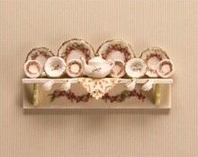 1:48 Scale Holly Decals, Dishes, Shelf and Doily Kit