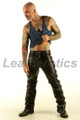 Genuine leather men's soft supple jeans trousers skinny