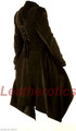 Ladies Coat Gothic Jacket Vintage corduroy Costume Victorian Flock Steampunk STP05