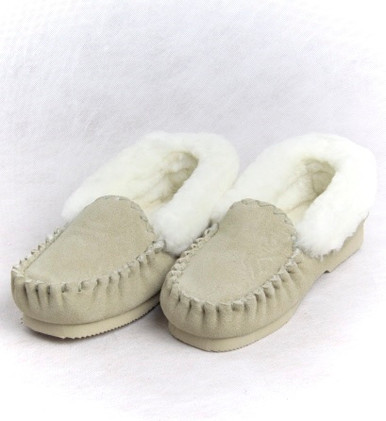 just sheepskin moccasin slippers