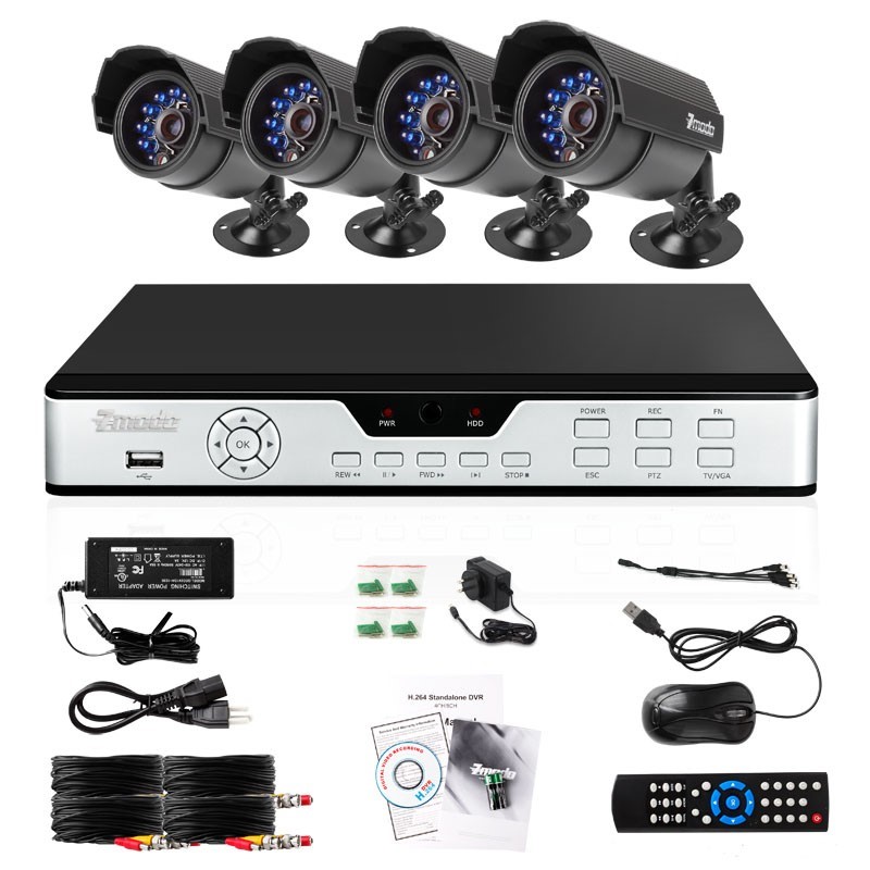 PKD-DK4216-500GB ZMODO 4 CH CCTV Security DVR LED Camera