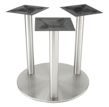 table bar disk pedestal column counter stainless base round steel height dia dining legs olivia